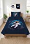 Astronaut Space Galaxy Themed Children's Pique Set-Planet Adventure Modern Blue Decorative Bedspread - 3