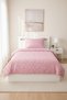 Floral Pink Romantic Children's Single Pique Set-Nostalgic Country House Country Powder Bedspread - 2