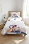 Space Themed Astronaut Children's Pique Set - Planet Galaxy Nordic Navy Blue Decorative Bedspread