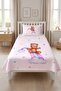 Starry Teddy Bear Rainbow Cloudy Teen Pique Set-Cute Modern Powder Blue Decorative Bedspread - 7