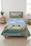 Cute Frog Cloudy Single Pique Set-Fairy Tale Nordic Mint Green Quilted Bedspread - 7