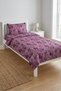 Floral Vintage Plum Baby Pique Set-Romantic Botanical Modern Lilac Purple Quilted Bedspread - 5