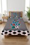Football Bulk Youth Single Pike Set-Energetic Sports Themed Modern Turquoise Decorative Bedspread - 2