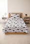 Superhero Masked Young Single Person Pique Set-Adventure Inspired Modern Gray Decorative Bedspread - 4