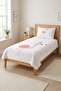 Flamingo Starry Princess Children's Pique Set - Fairy Tale Themed Modern Pink Gold Decorative Bedspread