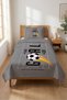 Football Bulk Teen Room Baby Pique Set-Sports Themed Modern Gray Yellow Quilted Bedspread - 7