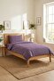 Floral Minimal Purple Young Pique Set-Romantic Modern Lilac White Decorative Bedspread - 5