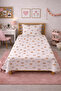 Rainbow Planet Sun Patterned Teenager Pique Set - Space Themed Nordic Powder Quilted Bedspread - 2