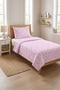Hearted Pastel Romantic Teenage Pique Set-Cute Love Modern Pink Lilac Turquoise Quilted Bedspread - 2