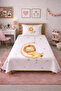Lion Moon Star Children's Pique Set - Sleeping Tale Nordic White Powder Decorative Bedspread - 6