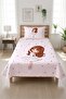 Children's Pique Set with Polka Dot Elegant Ballerina Figure - Romantic Themed Modern Gray Decorative Bedspread - 5