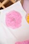 Girl's Pink 3D Rose Patterned Skirt Suit |   Birthday Stylish Set - 4