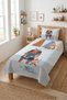 Viking Knight Dragon Patterned Teenager Pique Set-Fairy Tale Scandinavian Blue Orange Quilted Bedspread - 5