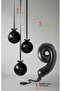 Black Set - Black Globe Balloon - Black Number Balloon - Globe Foil Balloon Black Set 1 Year Old