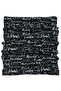 City Buff Multifunctional Seamless City Names Patterned Black & White Neck Gaiter/Bandana/Scarf - 3