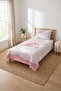 Moon Star Cloud Patterned Baby Pique Set-Dream Themed Nordic Powder Ecru Quilted Bedspread - 7