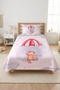 Cute Teddy Bear Parachute Cloudy Children's Pique Set-Adventure Nordic Red Decorative Bedspread - 3