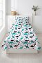 Cute Dinosaur Pattern Children's Pique Set - Adventure Themed Nordic Mint Black Decorative Bedspread - 4