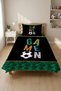 Football Ball Written Baby Pique Set-Sportsman Game Modern Black Green Decorative Bedspread - 7