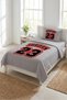 Sporty Baby Pique Set with Basketball Numbers - Street Style Modern Gray Red Decorative Bedspread - 7