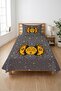 Starry Sun Moon Motif Youth Pique Set-Cosmic Astro Modern Anthracite Mustard Decorative Bedspread - 6