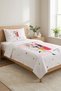 Fashion Icon Hearted Makeup Theme Baby Pique Set-Girl's Room Modern Powder Fuchsia Decorative Bedspread - 4