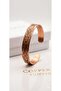 Custom Engraved Copper Bracelet - Natural-Chic-Energy Balancing Design - 2