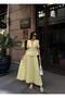Premium Suit with Pleated Skirt and Short Sleeve Jacket - 7