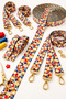 2 Meters Width 4 cm Colorful Square Motif Bag Strap, Handle, Belt, Multi-Purpose Decorative Strip, Cord - 2