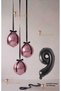 Pink Set - Pink Globe Balloon - Pink Number Balloon - Globe Foil Balloon Pink Set 1 Year Old