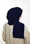 Ready-To-Wear Practical Snap-On Shawl Sandy - Snap-On Hijab Women's Shawl Navy Blue - 6