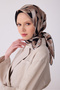 Geometric Pattern Silk Twill Scarf - 2026 Spring-Summer (t) 4327-05