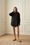 My Fashion Pocket Detailed Oversize Long Sleeve Cotton Shirt