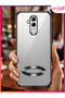 Lou Laser Transparent Silicone Case with Black Lens Protector for Huawei Mate 20 Lite