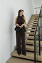 Brown Pelas Tie-Detail Blouse and Trousers Set - 6