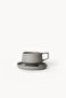 Lumière Grey Turkish Coffee Cup – Limoges French Porcelain, 70 ml - 2