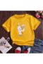 Kareteci Bear Printed 100% Cotton Crew Neck Kids Unisex T-Shirt 5 6 -7 8-9 10 -11 12 Years Old
