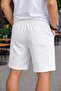 Men's White Shorts – Comfortable Cut with Pockets and Laces, Casual & Sports Shorts - 2