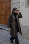 New Season Women's Oversized Leather Trench Coat - 4