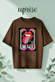تي شيرت قطني كبير الحجم مطبوع عليه The Rolling Stones