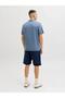 Men's Blue Jjwill Knit Polo Ss Polo T-Shirt 12288552-Bluemirag - 4