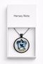 Silver Color Chain Necklace with Ravenclaw Figure 60 cm Unisex Metal Design - 5