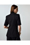 Vatkalı asimetrik blazer - 6