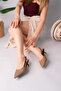 Jbr-F80 Belted Thin Heel Straw Shoes - 4