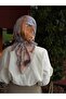 Cotton Soft Roza Pattern Scarf-Cloud/Brown - 6