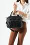 Washable Leather Multi-Compartment Crossbody Shoulder Bag Black Model: (571-14-12U) - 2