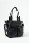 Washable Leather Multi-Compartment, Shoulder and Arm Bag Black Model: (571-14-12t) - 3