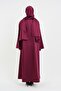 Fuchsia Women's Aysha Abaya Ferace & Shawl - Length 135 cm - 3