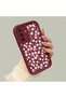 Samsung Galaxy A17/A26 Compatible Cute Floral Patterned Claret Red Phone Case