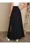 The Most Stylish Piece of Summer! High Waist Belted Slit Long Sandy Skirt - 2